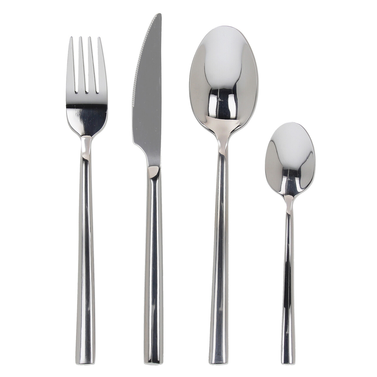 Set tacamuri 24 piese Antony Elegance, Tognana Porcellane, inox, argintiu - imagine 4